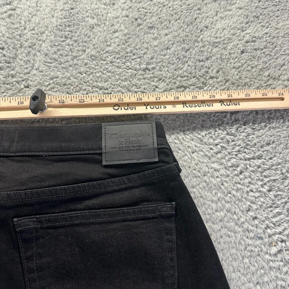 Abercrombie & Fitch Pant Men's‎ 34x34 Black Cotton Chino Slim Fit Stretch Preppy